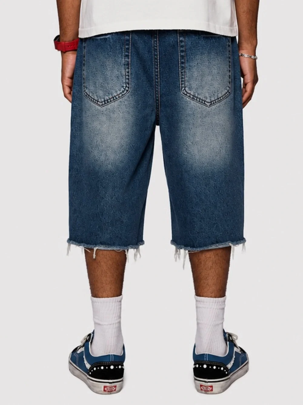 HOMME + FEMME Maison Crest Denim Shorts